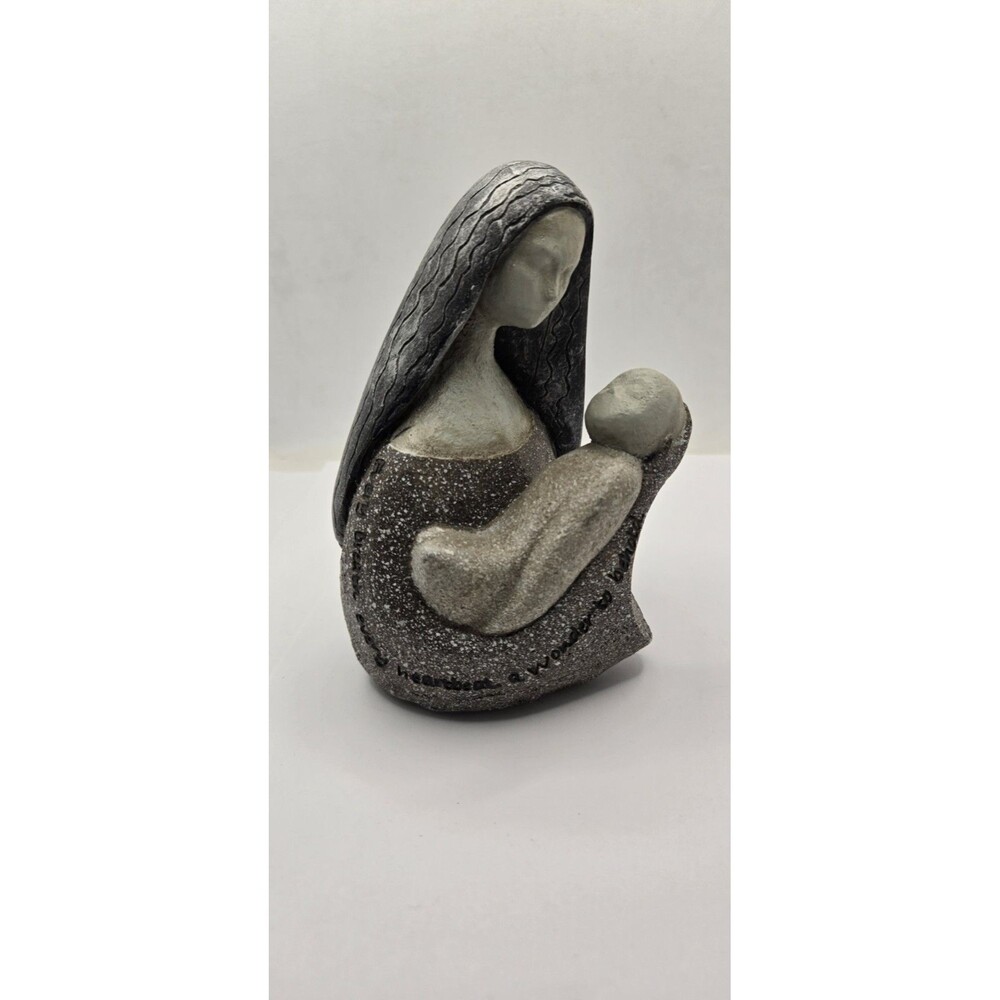 Artstone by Carson Heartbeat Figurine Home Accents Mother Holding Baby 5.4"tall
